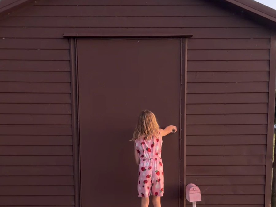 A backyard shed