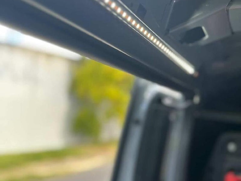 Locklite LED strip lighting a canopy