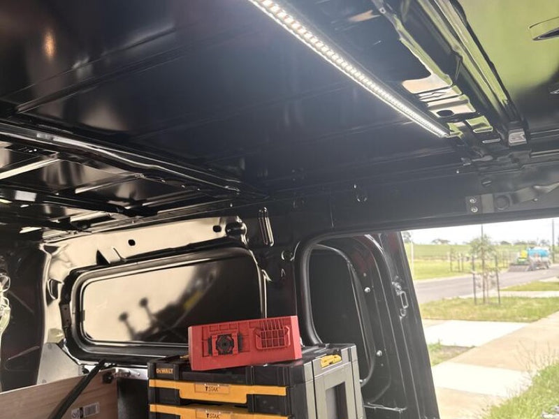 Locklite installed lighting a ute canopy