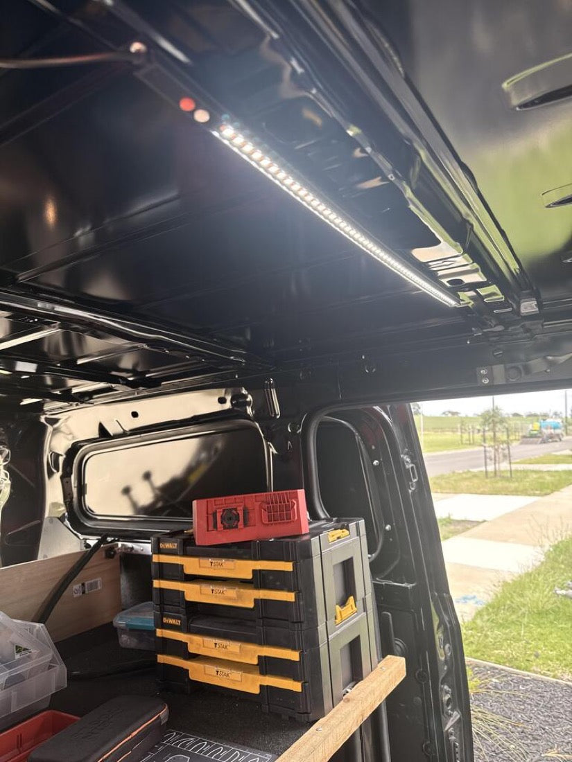 Locklite installed lighting a ute canopy